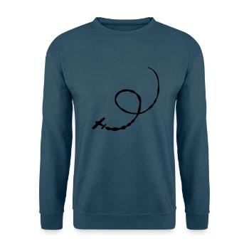 Stunt Flugzeug - Unisex Pullover - Indigoblau - Vorne