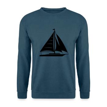 Segelboot - Unisex Pullover - Indigoblau - Vorne