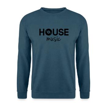 House Music - Unisex Pullover - Indigoblau - Vorne