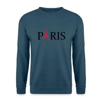 Paris - Unisex Pullover - Indigoblau - Vorne