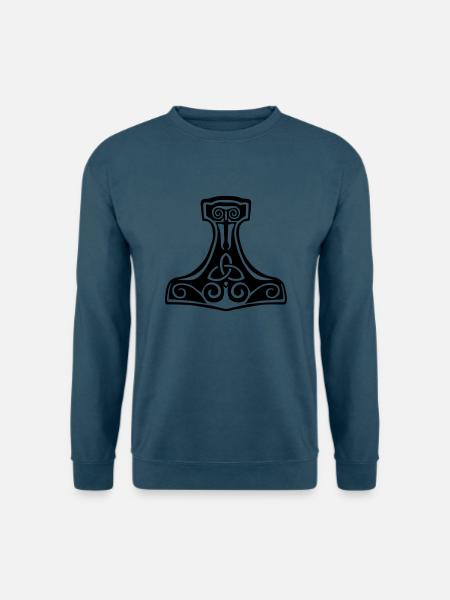 Thor Hammer Mjollnir Wikingersymbol - Unisex Pullover - Indigoblau
