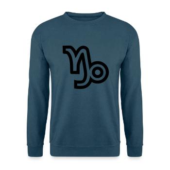 Steinbock - Unisex Pullover - Indigoblau - Vorne
