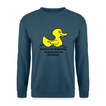 quietscheente_07201501_3c - Unisex Pullover - Indigoblau - Vorne