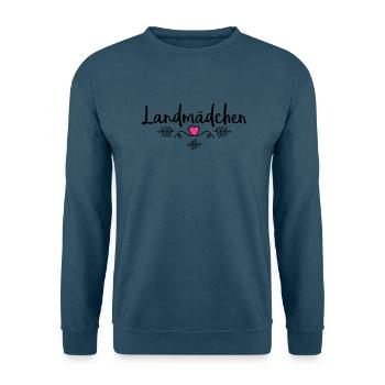 landmaedchen herz - Unisex Pullover - Indigoblau - Vorne