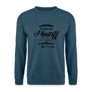 mastiff leben sinnlos - Unisex Pullover - Indigoblau - Vorne