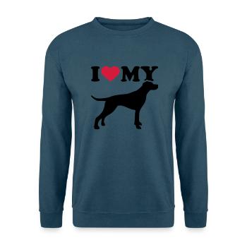English Pointer - Unisex Pullover - Indigoblau - Vorne