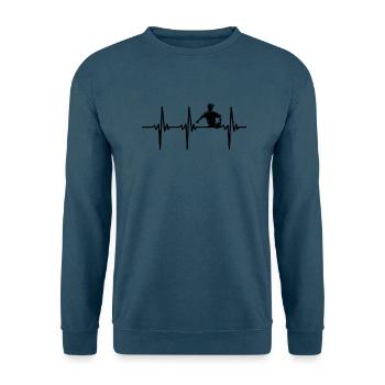 Herzschlag für Fan Baseball Sportler - Unisex Pullover - Indigoblau - Vorne