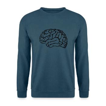 Gehirn - Unisex Pullover - Indigoblau - Vorne