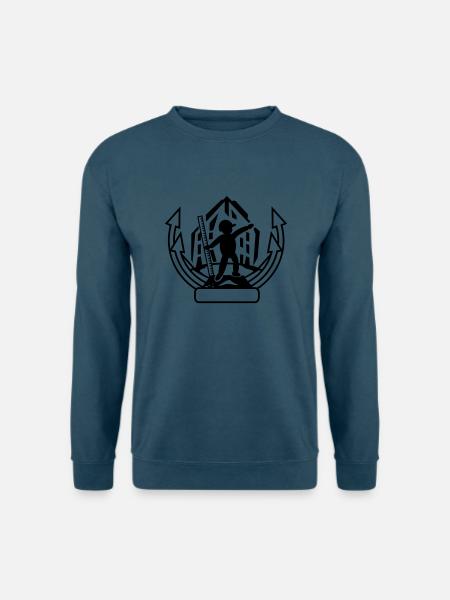 Bauarbeiter - Unisex Pullover - Indigoblau