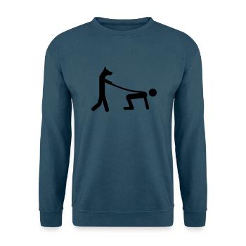 hund gassi - Unisex Pullover - Indigoblau - Vorne