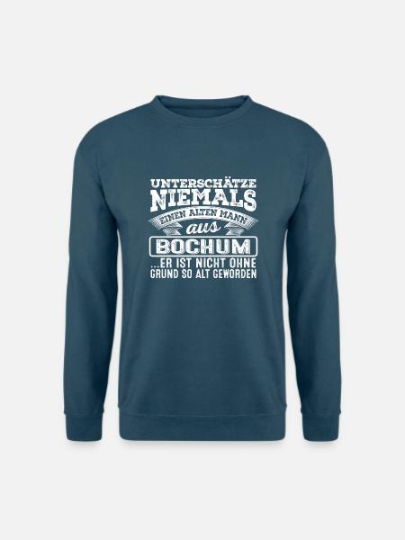 Der alte Mann aus BOCHUM - Unisex Pullover - Indigoblau
