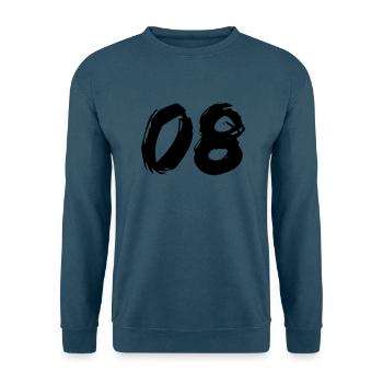 Brushed 08 - Unisex Pullover - Indigoblau - Vorne