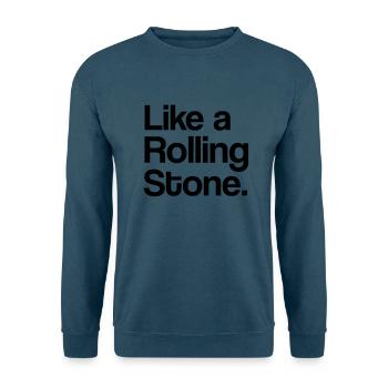Like a Rolling Stone - Unisex Pullover - Indigoblau - Vorne