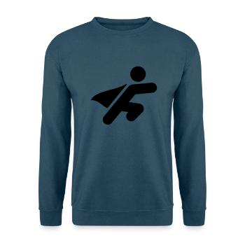 Superhero Symbol - Unisex Pullover - Indigoblau - Vorne