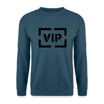 vip - Unisex Pullover - Indigoblau - Vorne