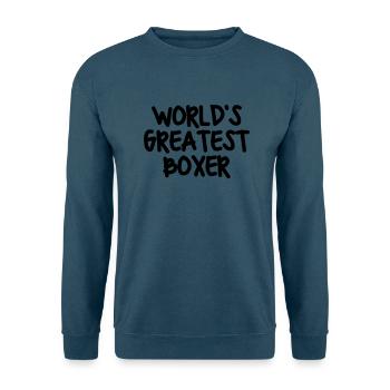 worlds greatest boxer - Unisex Pullover - Indigoblau - Vorne