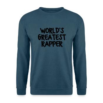 worlds greatest rapper - Unisex Pullover - Indigoblau - Vorne