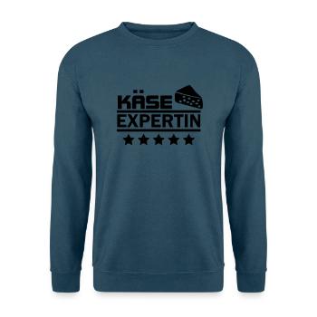 Käse expertin - Unisex Pullover - Indigoblau - Vorne