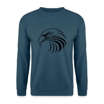 Adler/Eagle - Unisex Pullover - Indigoblau - Vorne
