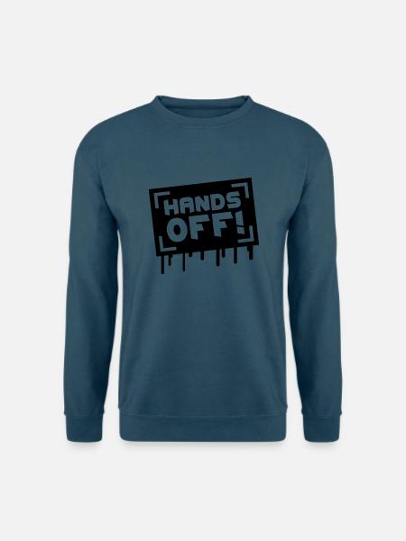 Hands Off Graffiti - Unisex Pullover - Indigoblau