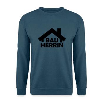 Bauherrin - Unisex Pullover - Indigoblau - Vorne