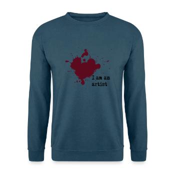 I am an artist - Unisex Pullover - Indigoblau - Vorne