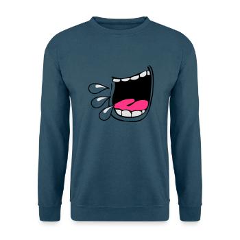 mund schreien brüllen - Unisex Pullover - Indigoblau - Vorne