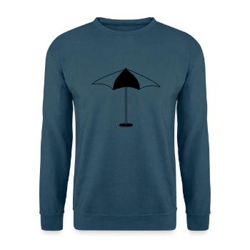 sonnenschutz sonnenschirm regenschirm strand meer - Unisex Pullover - Indigoblau - Vorne