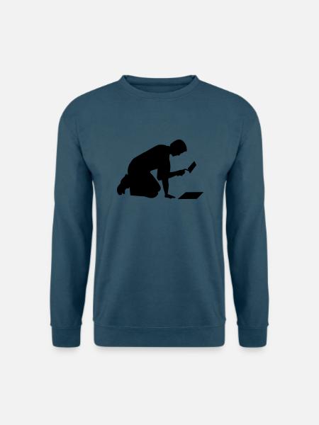 Fliesenleger - Unisex Pullover - Indigoblau