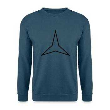 stern 3 zacken - Unisex Pullover - Indigoblau - Vorne