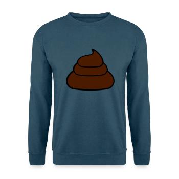 design kleiner süßer niedlicher kot kacka scheiße - Unisex Pullover - Indigoblau - Vorne