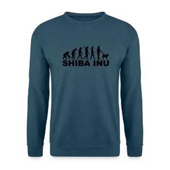 Shiba Inu - Unisex Pullover - Indigoblau - Vorne