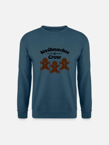 weihnachts crew lebkuchenmann - Unisex Pullover - Indigoblau