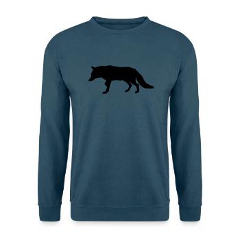 Fuchs - Fox - Unisex Pullover - Indigoblau - Vorne