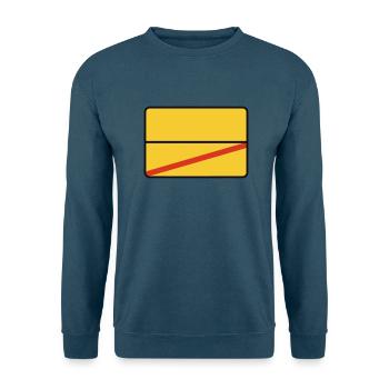 Ortsschild - Unisex Pullover - Indigoblau - Vorne