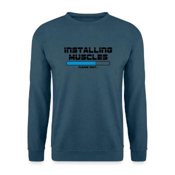 Installing Muscles - Unisex Pullover - Indigoblau - Vorne