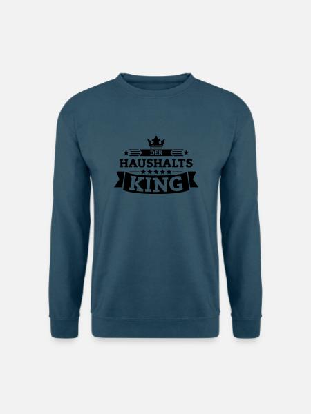 Der Haushalts-King - Unisex Pullover - Indigoblau