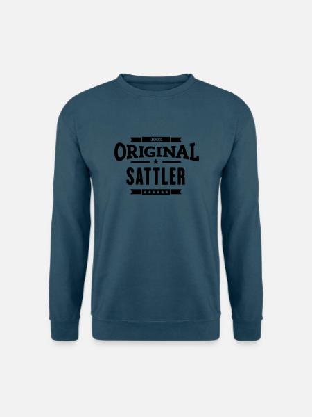 100% Sattler - Unisex Pullover - Indigoblau