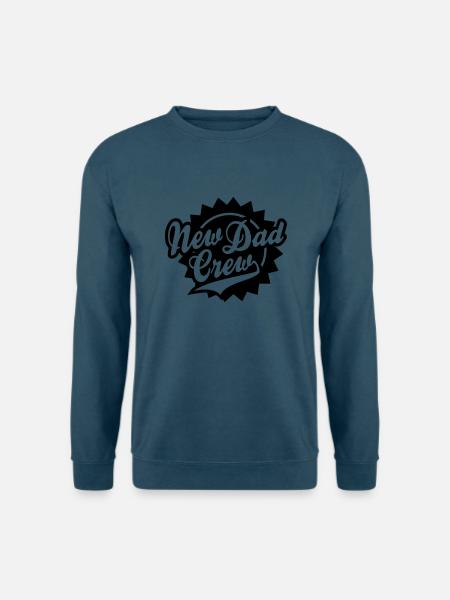 New Dad Crew Shield Design - Unisex Pullover - Indigoblau