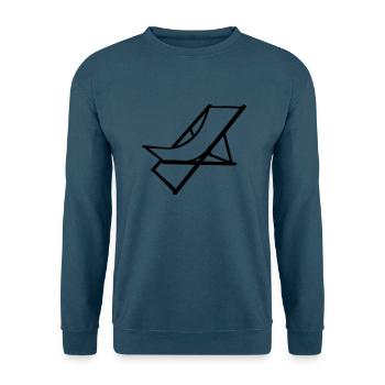 liegestuhl - Unisex Pullover - Indigoblau - Vorne