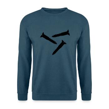 Schraube - Unisex Pullover - Indigoblau - Vorne