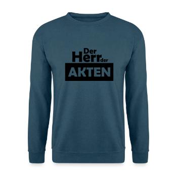 der herr der akten - Unisex Pullover - Indigoblau - Vorne