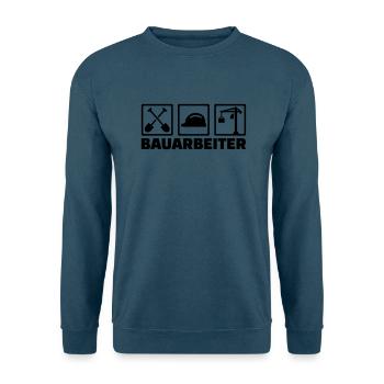 Bauarbeiter - Unisex Pullover - Indigoblau - Vorne
