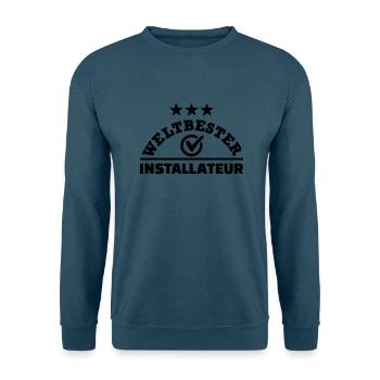 Installateur - Unisex Pullover - Indigoblau - Vorne
