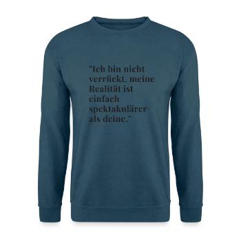 Humorvolle Sprüche - Unisex Pullover - Indigoblau - Vorne