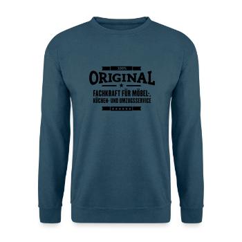 100% Möbel Küchen Umzug - Unisex Pullover - Indigoblau - Vorne