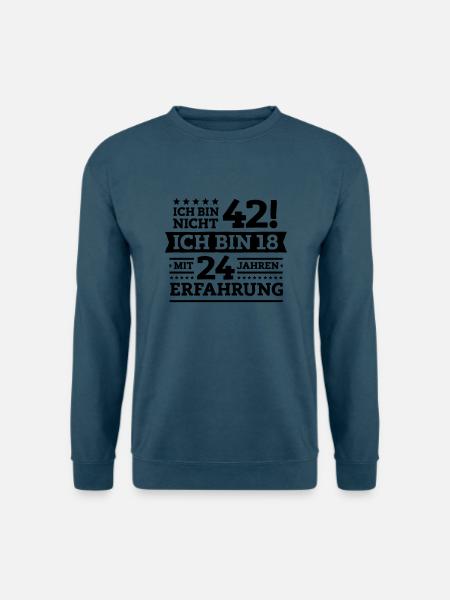Zum 42. Geburtstag! - Unisex Pullover - Indigoblau