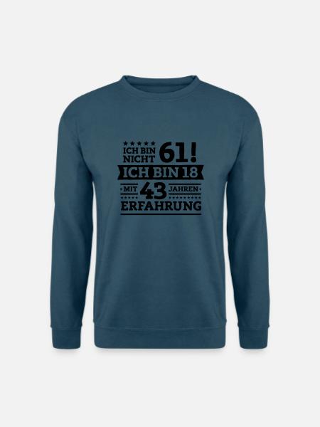 Zum 61. Geburtstag! - Unisex Pullover - Indigoblau