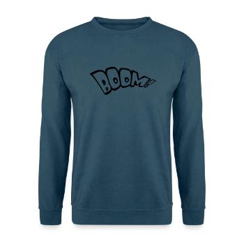 boom text feuer heiss tnt dynamit explodieren expl - Unisex Pullover - Indigoblau - Vorne