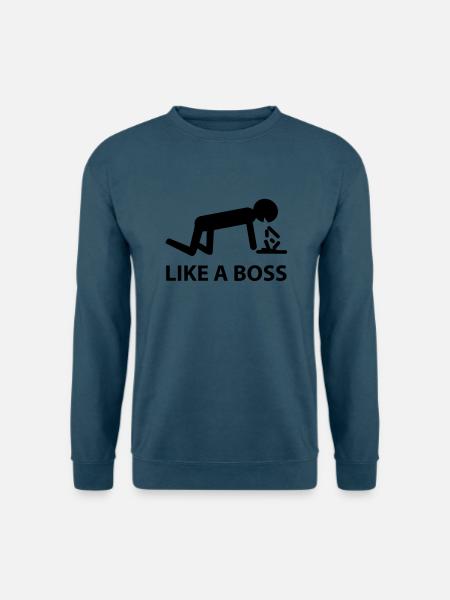 like a boss - Unisex Pullover - Indigoblau